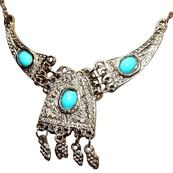 BoHo Decorative Faux Turquoise Choker ~ Jerusalem - Picture 5 of 10